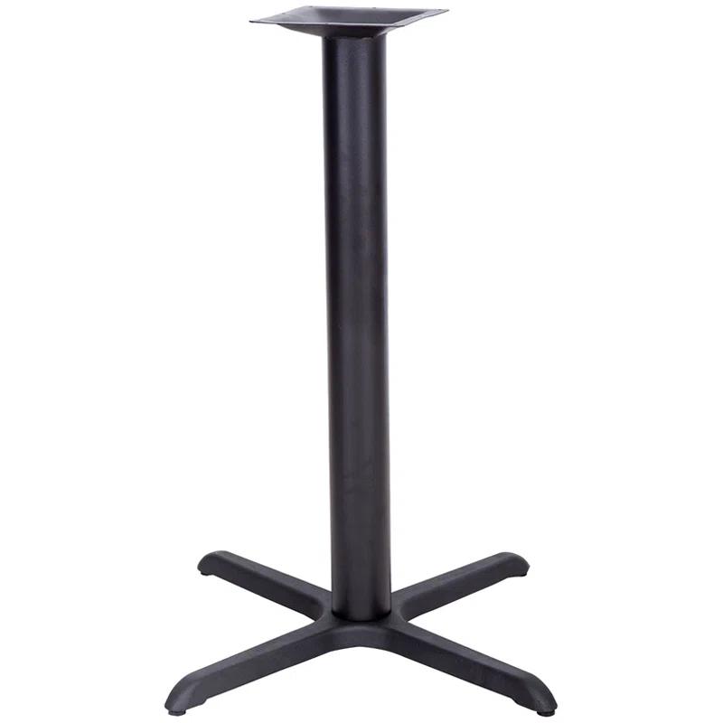 Flash Furniture Beverly 22" x 22" Restaurant Table X-Base with 3" Dia. Bar Height Column