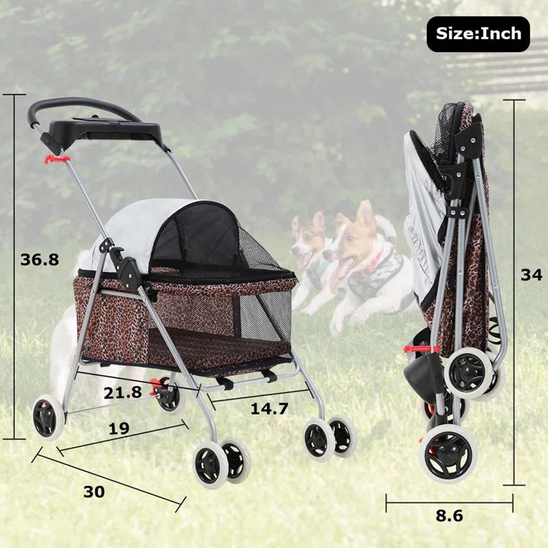 BestPet Foldable Pet Jogger Stroller