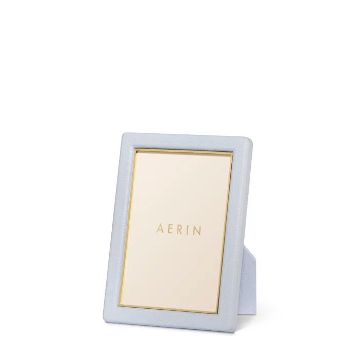 AERIN Piero Leather Picture Frame with Mat