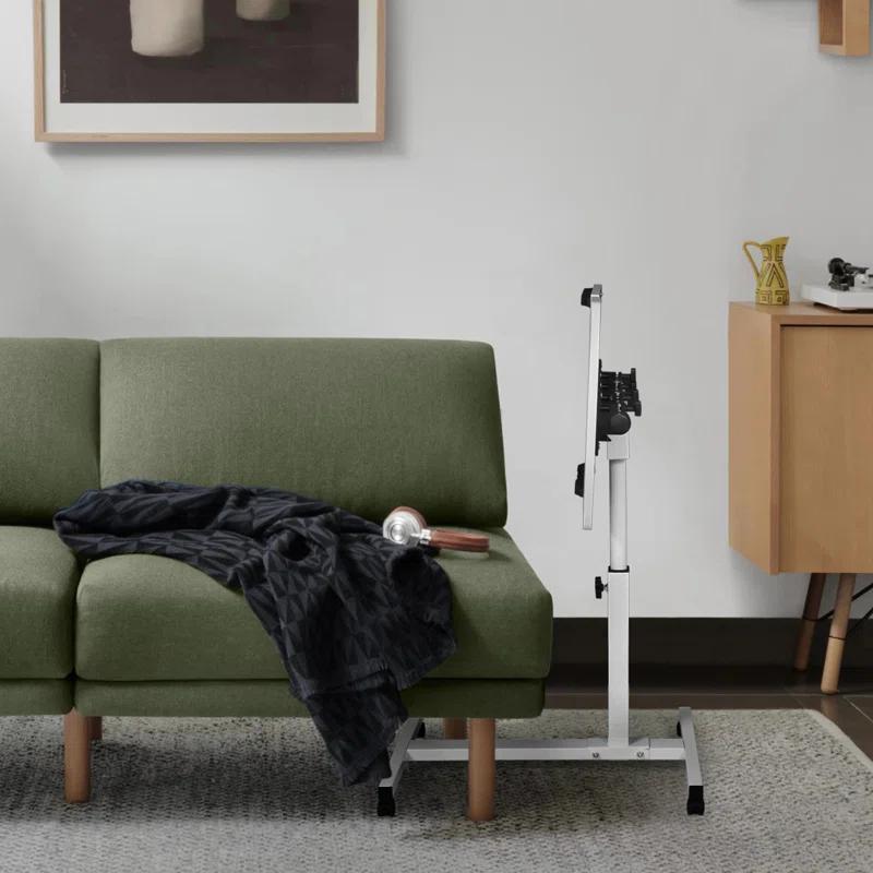 Bring Home Furniture Lifting Computer Desk, Multifunctional Standing Table, Laptop Cart with Mouse Pad for Small Spaces