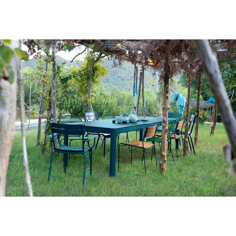 Luxembourg Aluminum/Powder Coated Aluminum Outdoor Stacking Dining Side Chair