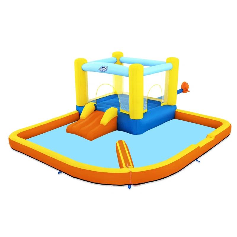 Bestway Bestway H2OGO Beach Bounce Kids Inflatable Outdoor Water Park with Air Blower