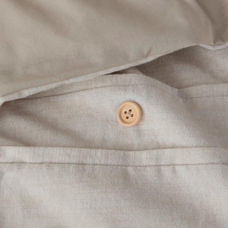 Madison Park Dover Natural Organic Cotton Oversized Duvet Cover Set Full/Queen (Set of 3)