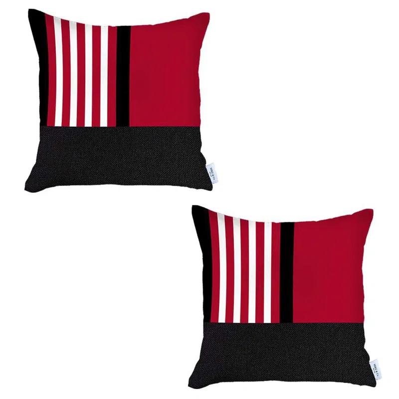 Mike&Co. New York Boho-Chic Abstract Pillow Cover (Set of 2)