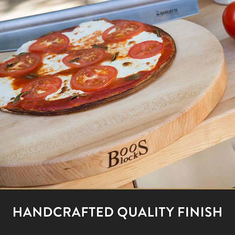 John Boos John Boos 18" Round Cutting Board, 1.5" Edge Grain