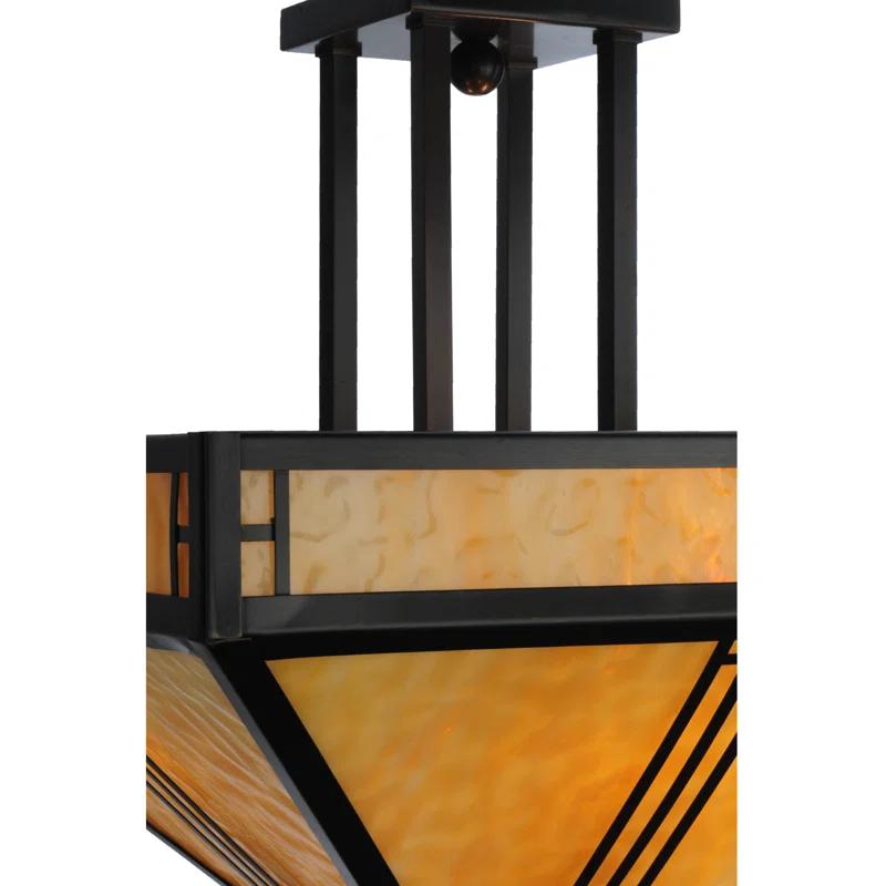 Glass Semi Flush Mount