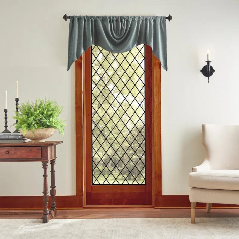 Martha Stewart Naples Chenille 72" x 28" Window Valance