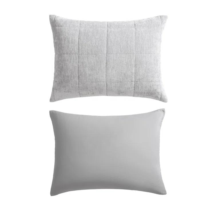 Vera Wang Vera Wang Chenille Box Solid Reversible Quilt Set