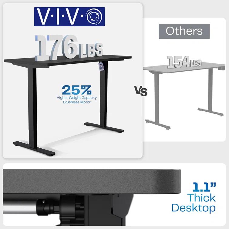 Vivo VIVO Single Motor Electric Desk with Push Button Memory Controller