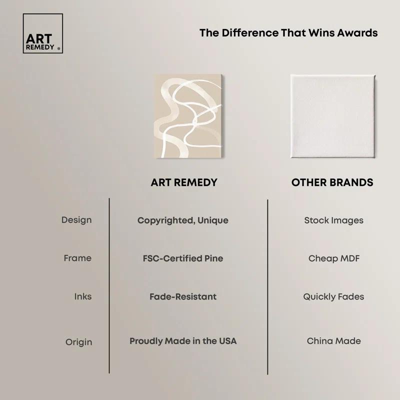 Art Remedy Minimal Lines Poster Canvas Boho Minimalist Abstract Art by Art Remedy