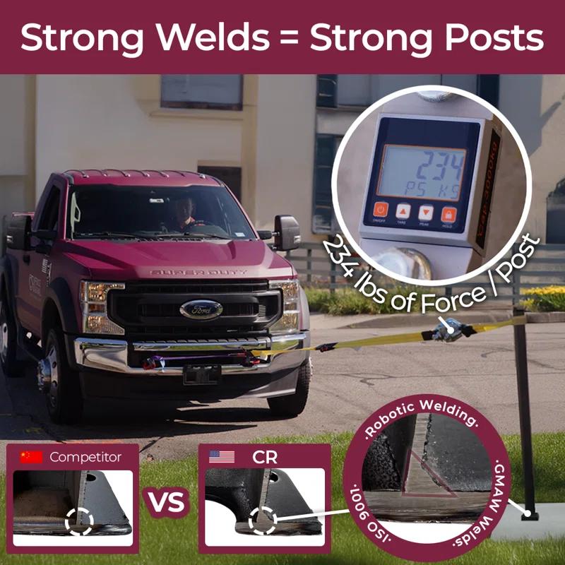 CR Home Hand Rails for Outdoor Steps for Porch, Deck, & Balcony Railing