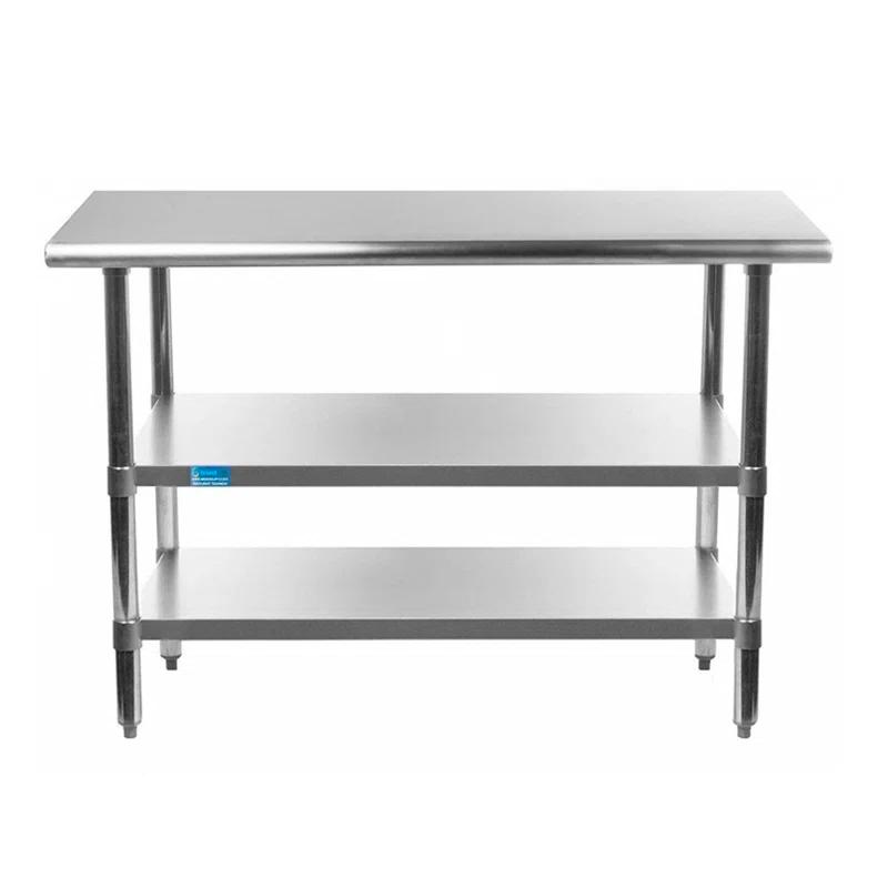 Stainless Steel Work Table with 2 Shelves