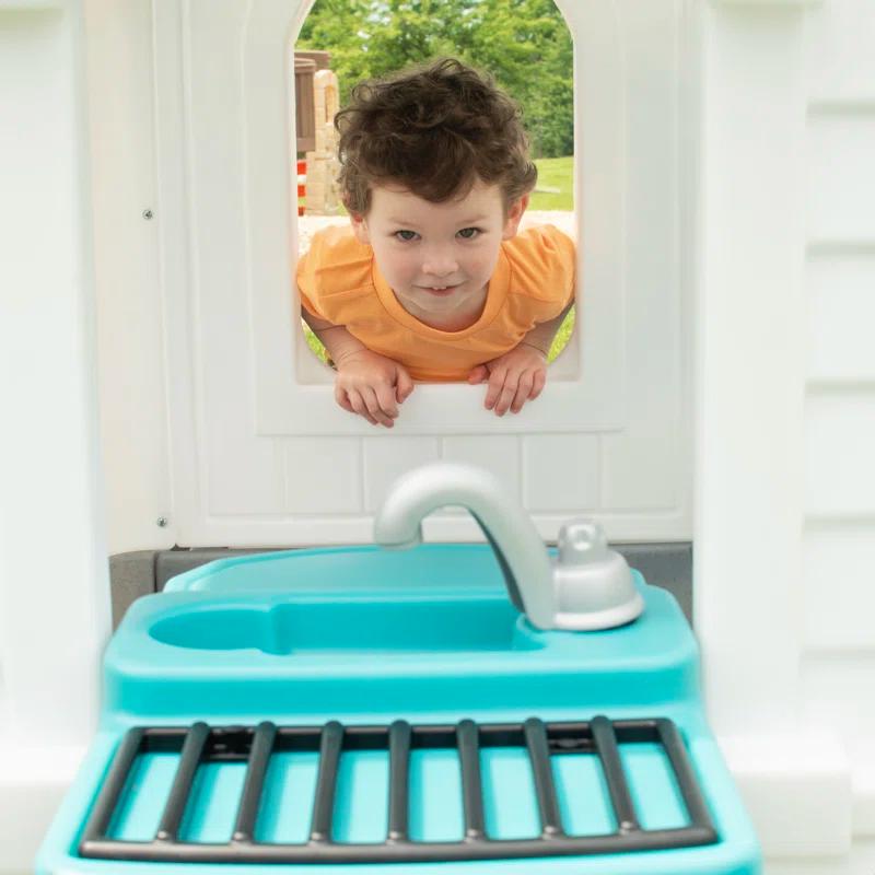 Step2 Step2 Neat & Tidy Cottage Homestyle Edition Kids Outdoor Playhouse for Toddlers