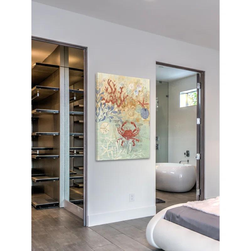 Highland Dunes " Coastal Floral Frenzy IV Premium " by Alan Hopfensperger