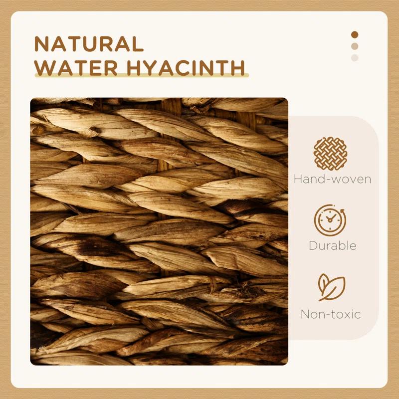 Ophelia & Co. Elevated Cat Bed With Three Hideaways & Four Soft Plush Cushions, Cat Tower With Hand-Woven Materials, Multi-Layer Raised Kitten Bed Caves