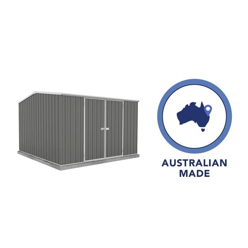 Absco Premier 10 ft. W x 10 ft. D Metal Storage Shed
