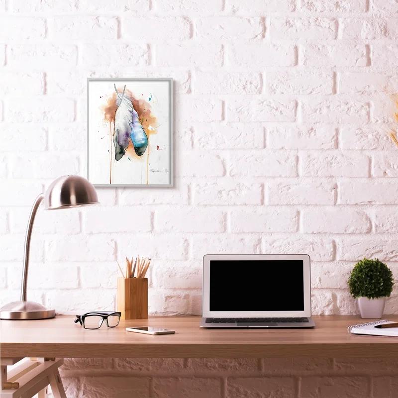 Stupell Industries " Bird Feathers Abstract Watercolor " by Sean Parnell