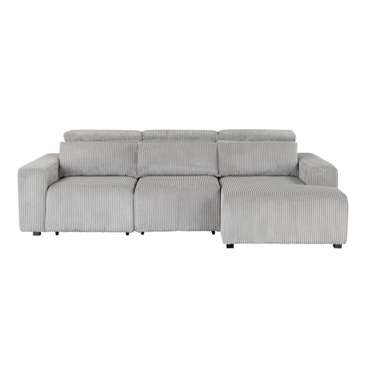 Global Furniture USA 3 - Piece Upholstered Power Reclining Sectional