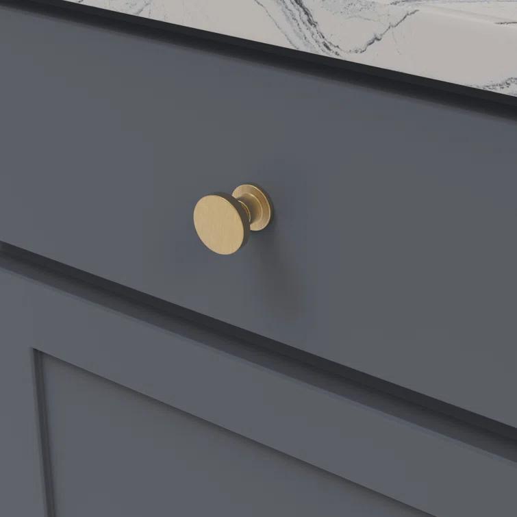 Urbane 1-1/4 in. Brushed Golden Brass Round Knob