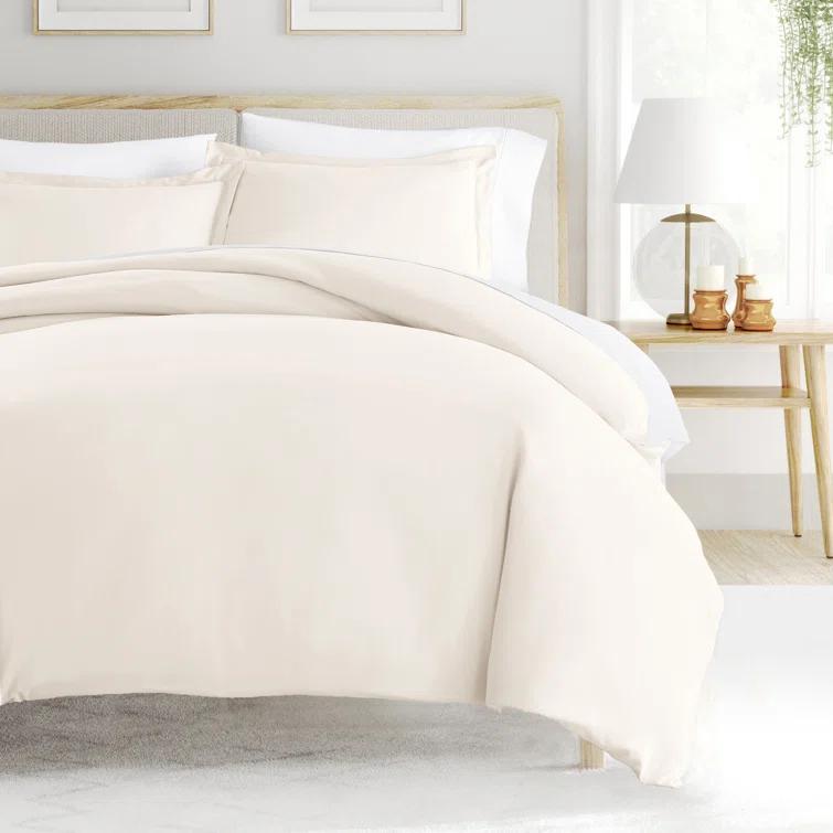 IEnjoy Home Super Soft Double Brushed Duvet Cover Set