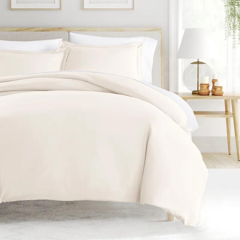 IEnjoy Home Super Soft Double Brushed Duvet Cover Set