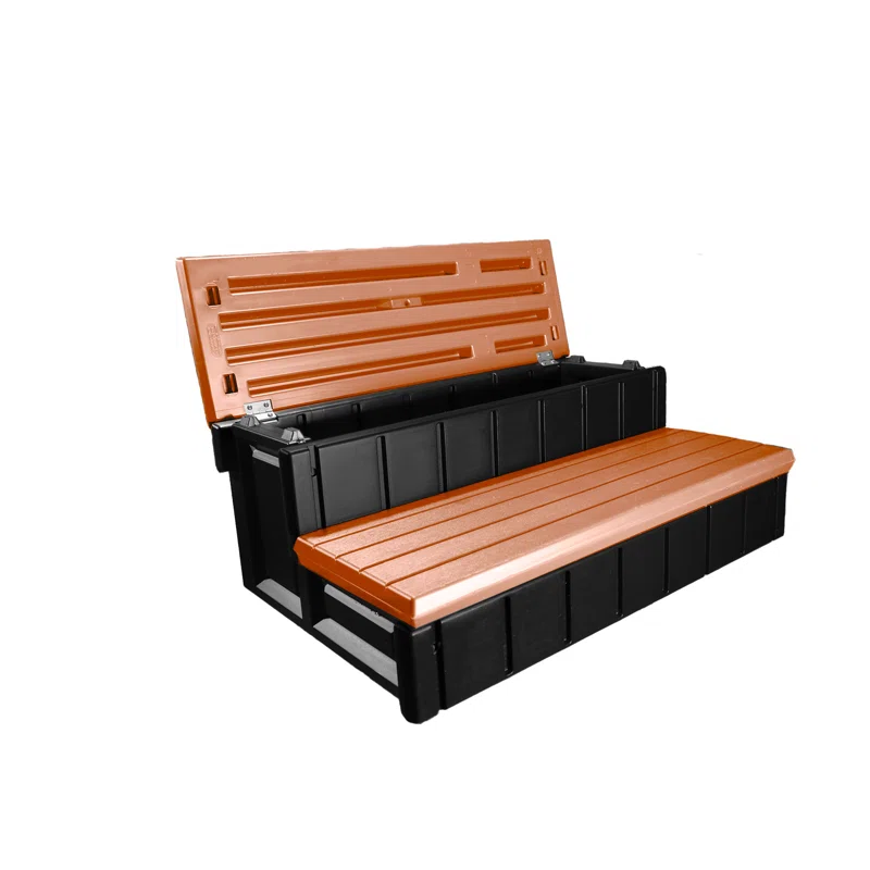 Confer Plastics Confer Plastics 36" Storage Spa Steps Espresso