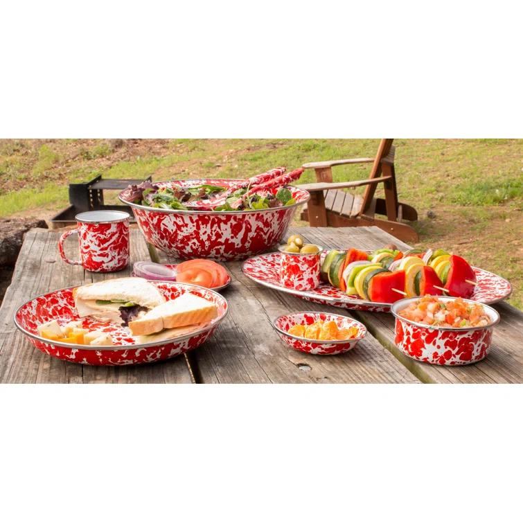 Golden Rabbit Grey Swirl Roasting Pan