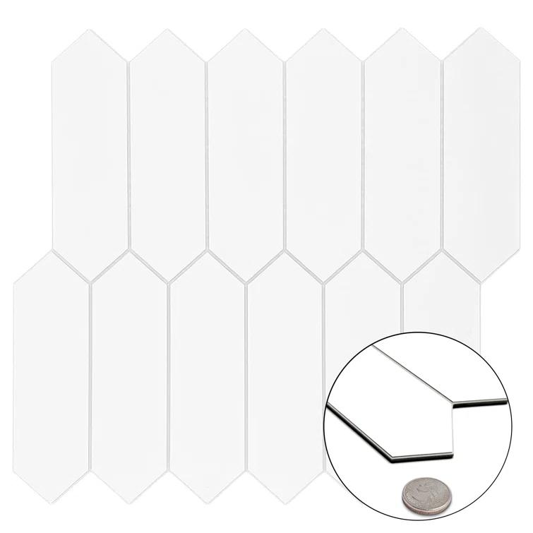 Sunwings 12" x 11.22" Picket Stone Composite Peel & Stick Mosaic Tile