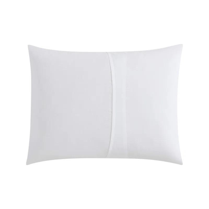 Vera Wang Vera Wang Solid Textured Pleats White Duvet Cover Set