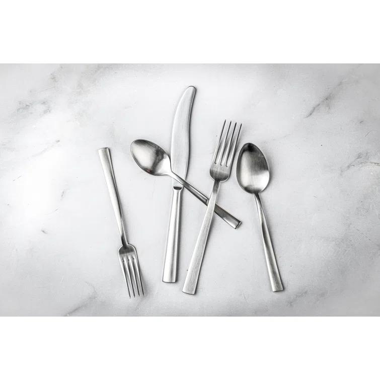 Linea Flatware 20-Piece Set by Mepra - Polished Stainless Steel