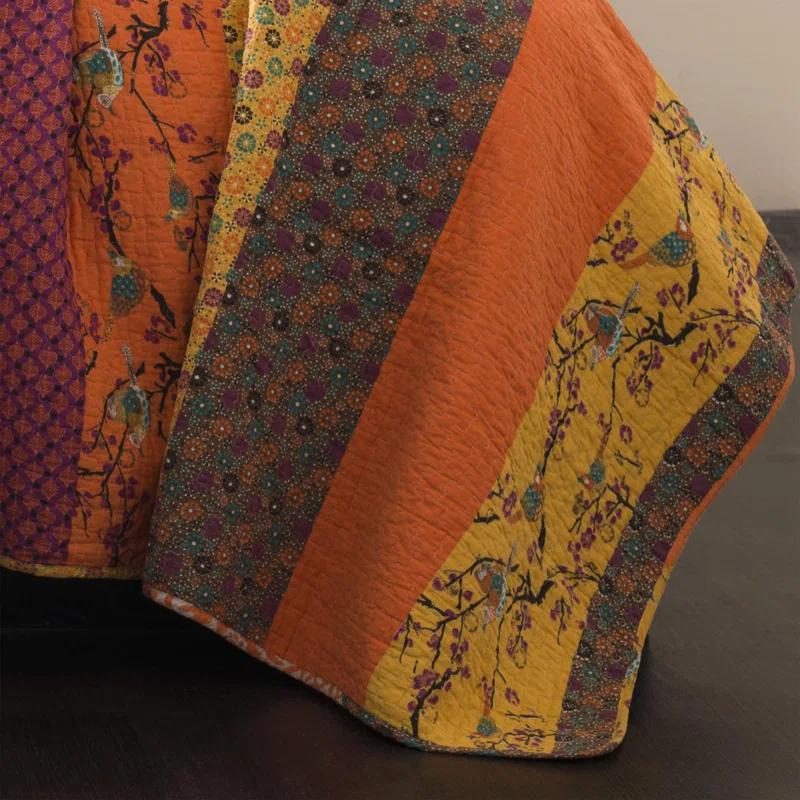 Lush Decor Royal Empire Cotton Reversible 3 Piece Quilt Set
