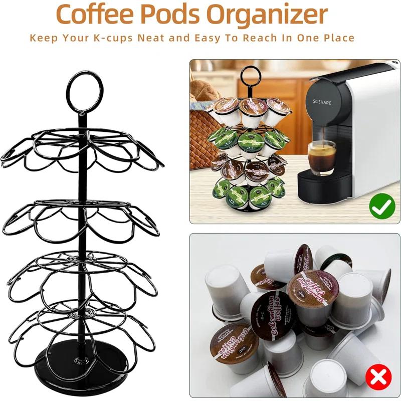 Anadea Carousel Holder and Organizer for 36 Pods - Spins 360 Degrees, Detachable