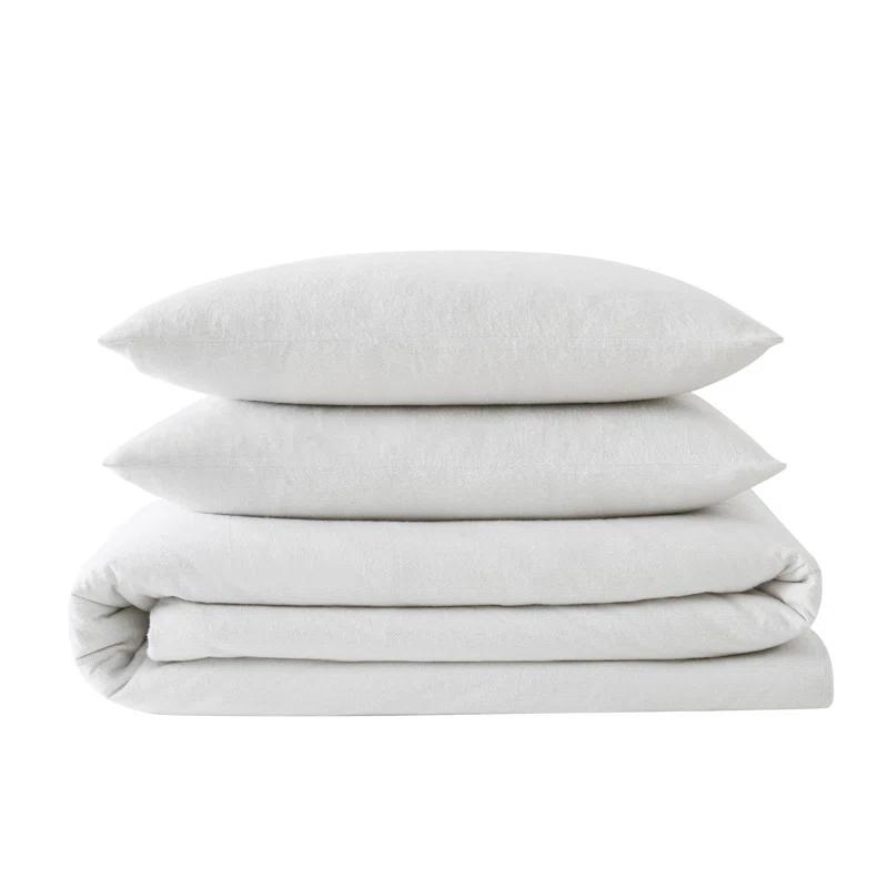 London Fog London Fog Herringbone Flannel Duvet Cover Set