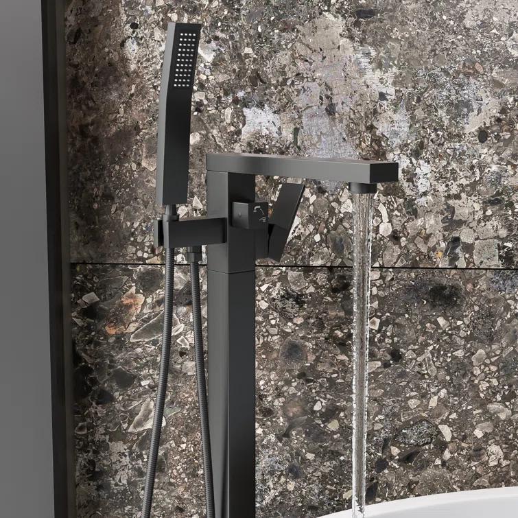 Floor Tub Filler with Diverter