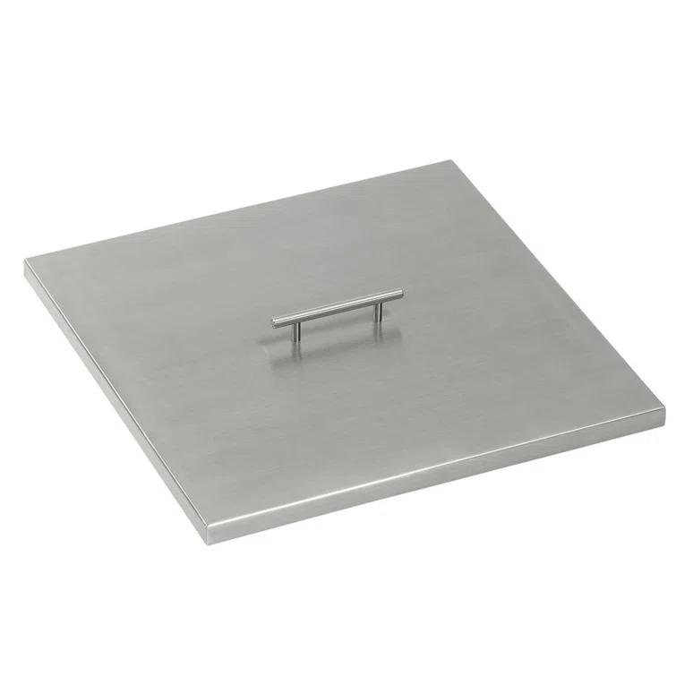 American Fireglass Square Stainless Steel Fire Pit Lid