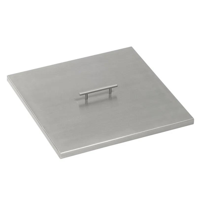 American Fireglass Square Stainless Steel Fire Pit Lid