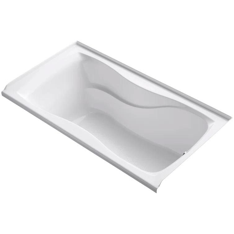 Kohler Hourglass 60" x 32" Drop In Soaking Bathtub K-1219-R-0