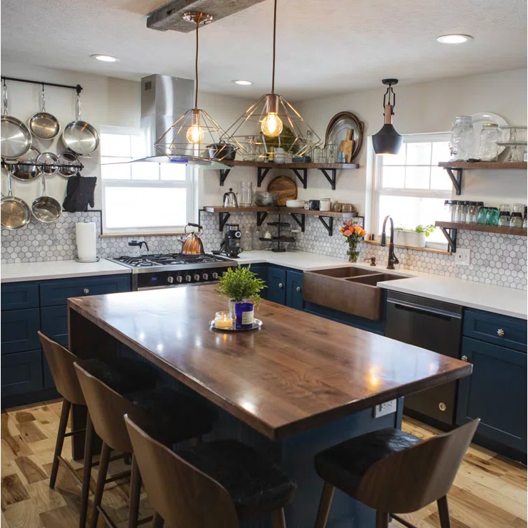 Sinkology Adams Copper 33" Double Bowl Farmhouse Apron Front Undermount Kitchen Sink K2A-1005ND