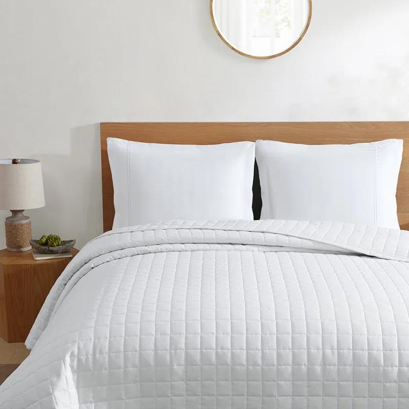 Jennifer Adams Home Lux California Square Geometric Quilted Blanket