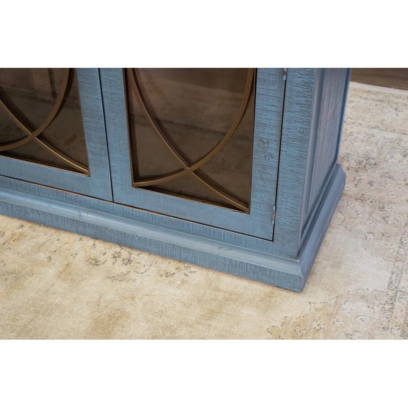 International Furniture Direct Marlin 77'' Solid Wood Sideboard