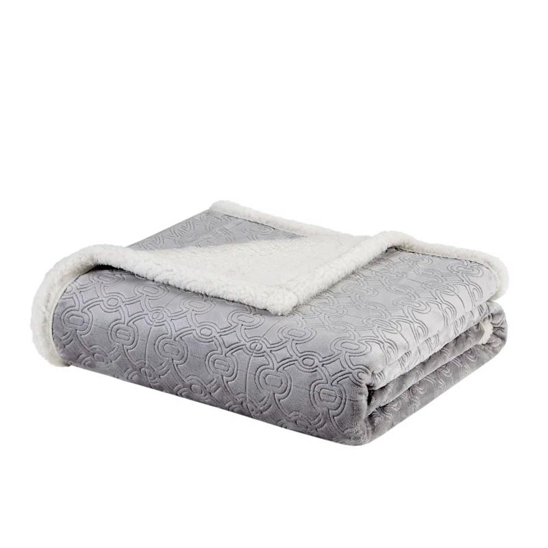 Elma Oversized Textured Plush Throw
