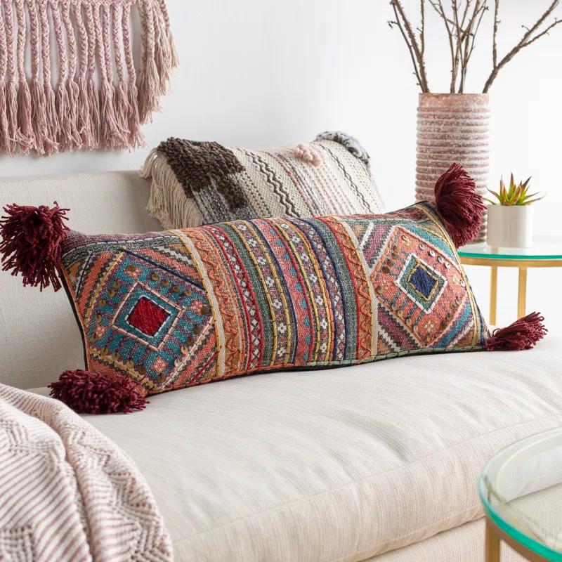 Livabliss Lena Moroccan Cotton Reversible Pillow Cover