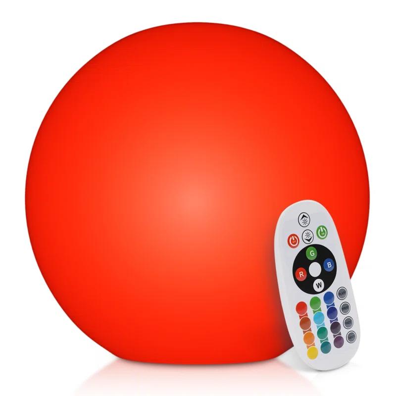 MoNiBloom LED Ball Light, 16 Color Rechargeable Night Light Dimmable Mood Lamp with Remote for Party Bar Decor