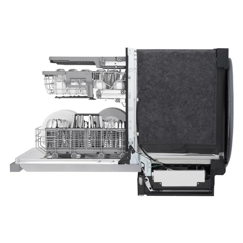 LG LG 24 in. PrintProof Stainless Steel Front Control Dishwasher with QuadWash, 3rd Rack & Dynamic Dry, 48 dBA LDFN4542S