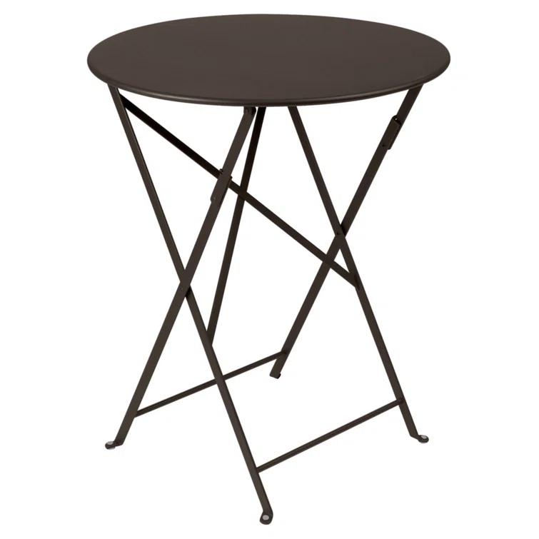 Bistro Round Metal Outdoor Folding Bistro Table