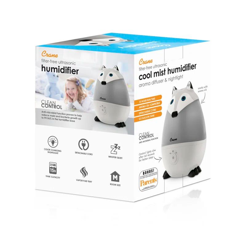 Crane USA Adorable - Mini Fox - Cool Mist Humidifier, 0.5 Gal.