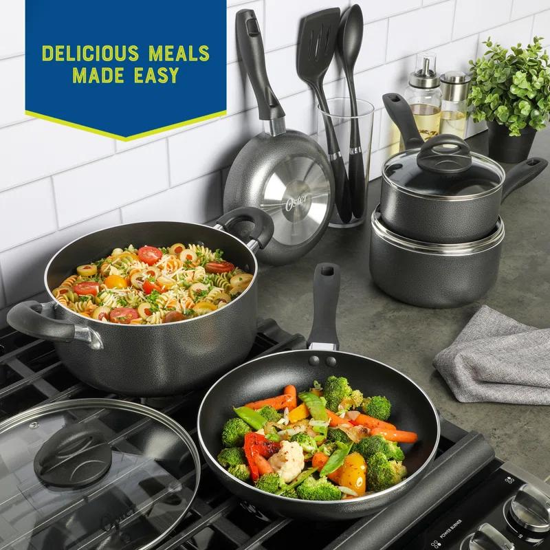 Oster Oster Clairborne 10 Piece Aluminum Cookware Set With Tools