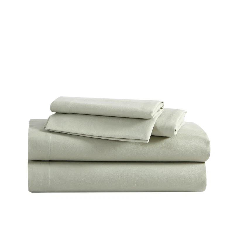 Eddie Bauer Solid Cotton Flannel Sheet Sets