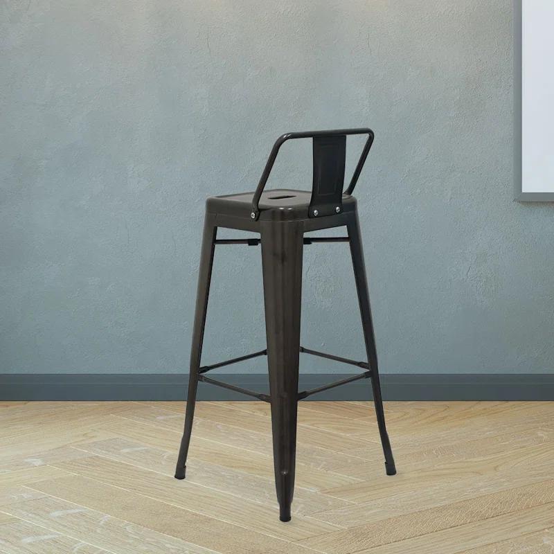 Amerivend Works Counter Stool with Metal Frame