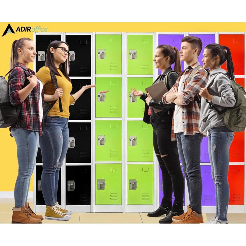 12'' Wide Steel 4-Tier School and Gym Locker